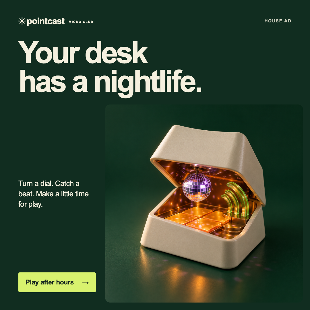 Your desk has a nightlife. Play after hours →